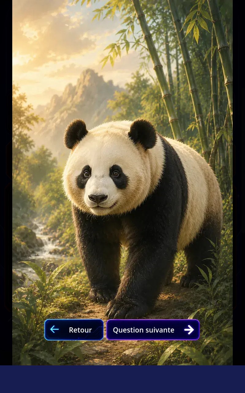 Illustration d'un panda dans Quizovore